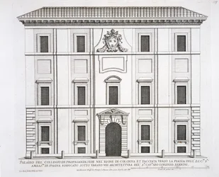 Palazzo del Collegio de Propaganda Fide, from 